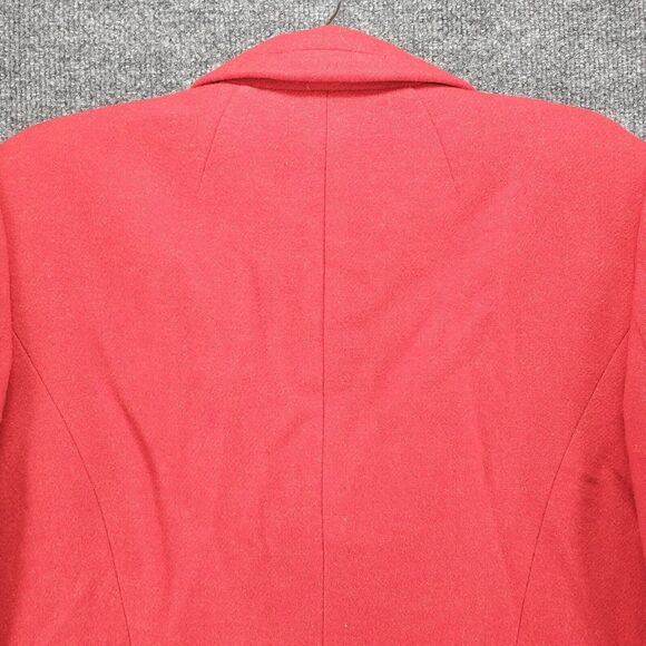 Talbots Women's Single Breasted Blazer Suit Jacket Red 12 Wool Blend - Picture 7 of 13